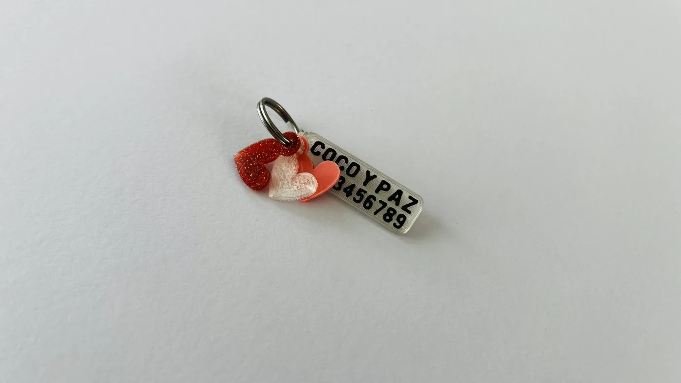 Chapita Corazón Glitter