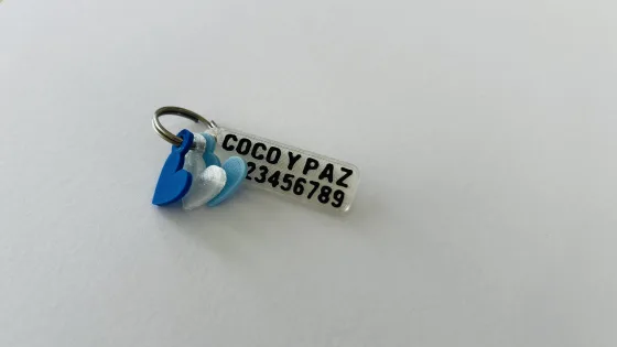 Chapita Corazón Azul